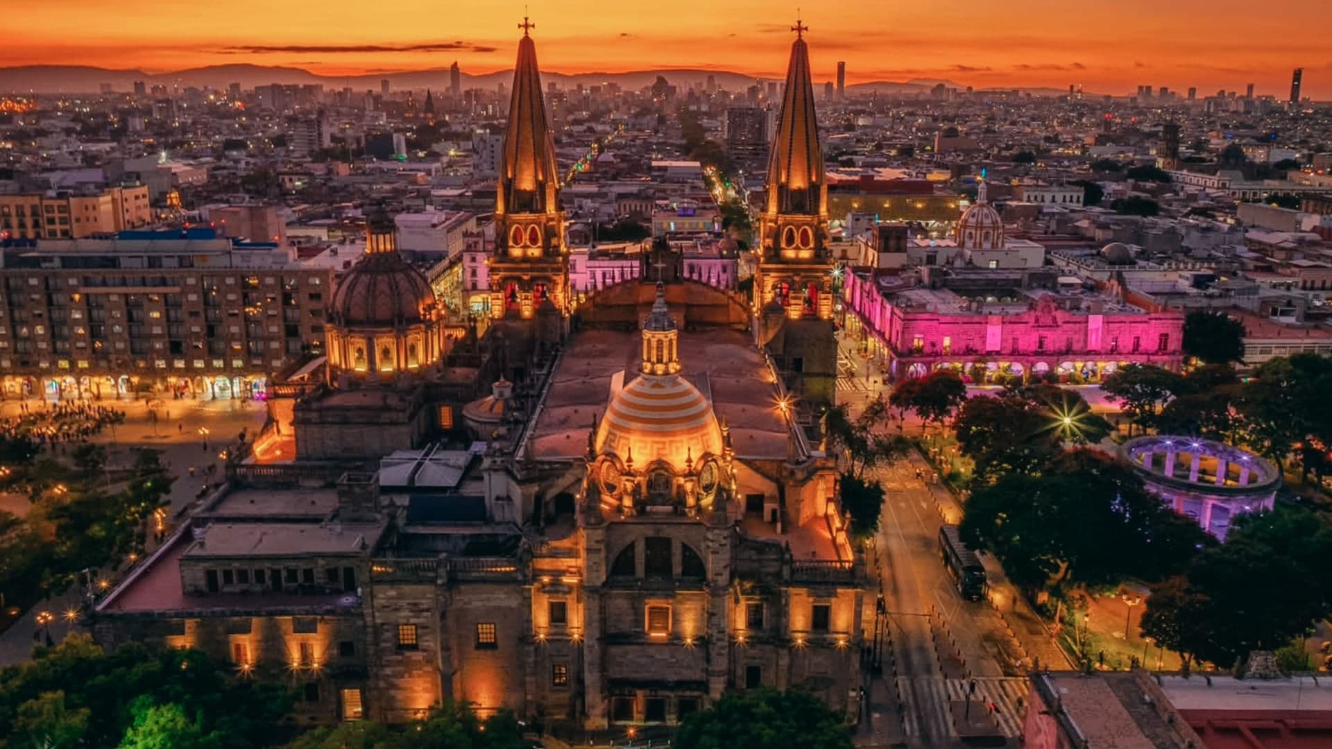 World Cup fans with flags