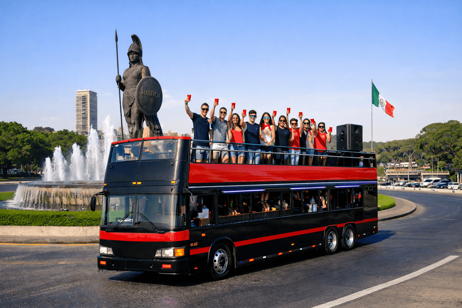 World Cup Nights party bus